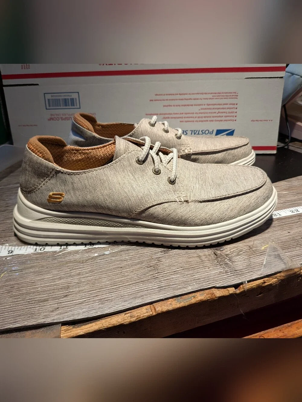 Skechers Men's Slip On Boat Shoes Gray Size 9.5